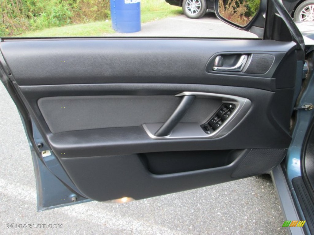 2005 Outback 2.5i Wagon - Atlantic Blue Pearl / Off Black photo #13