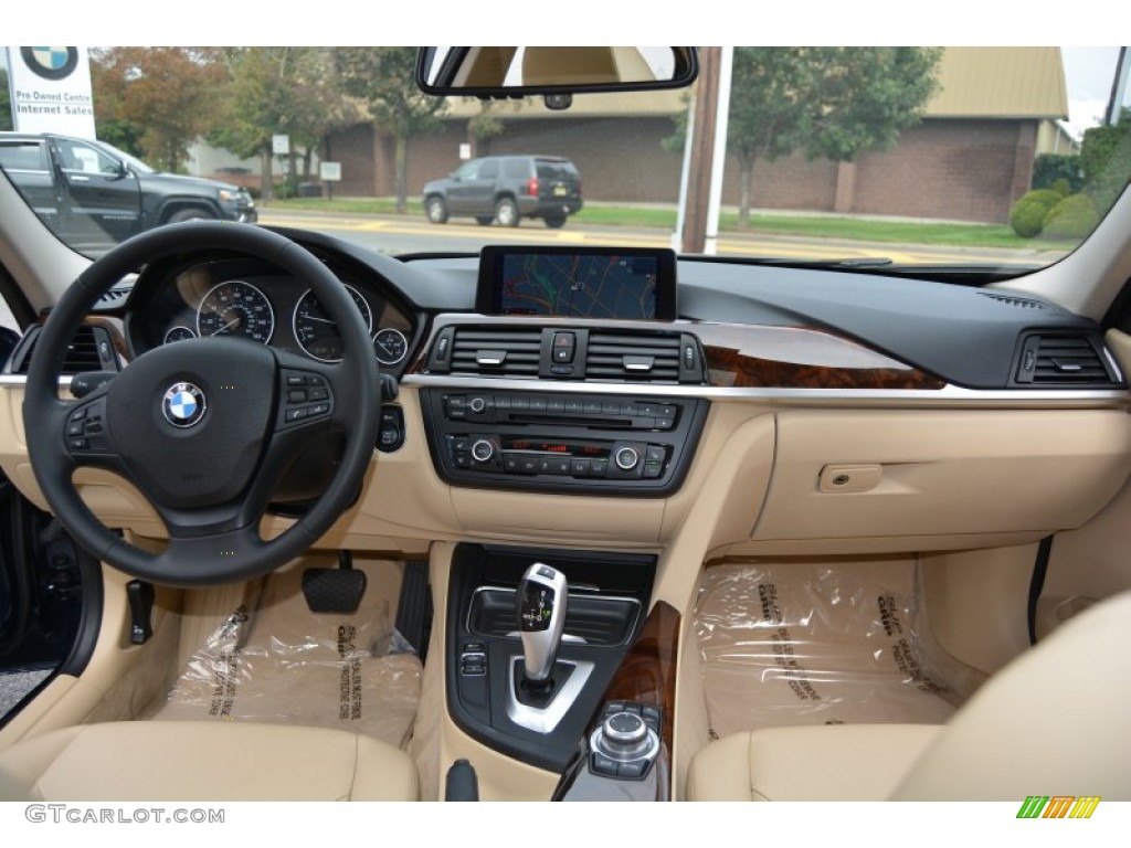 2013 BMW 3 Series 328i xDrive Sedan Venetian Beige Dashboard Photo #107490120