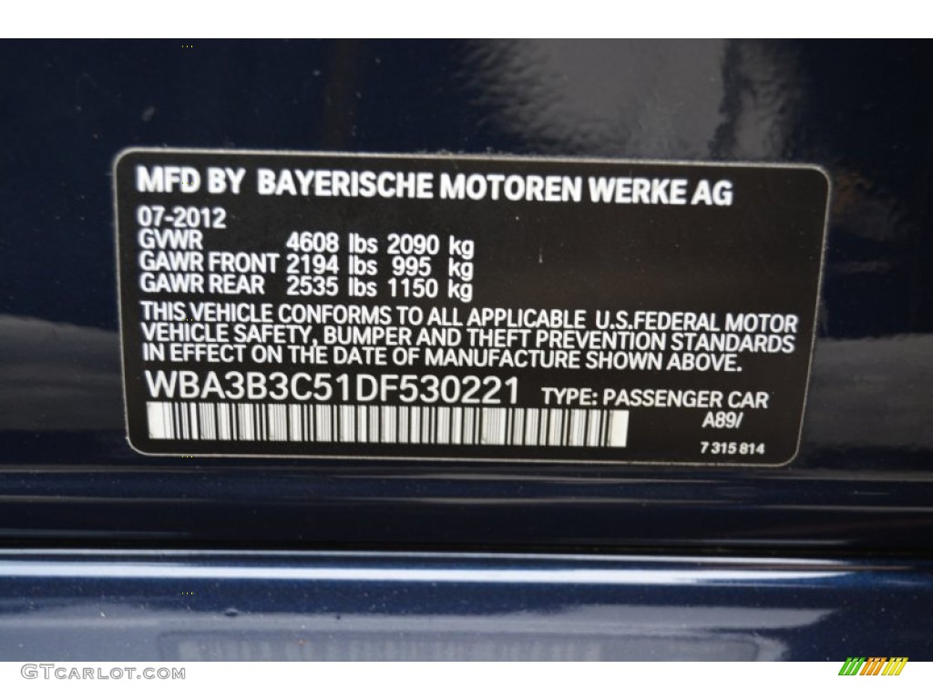 2013 3 Series 328i xDrive Sedan - Imperial Blue Metallic / Venetian Beige photo #34