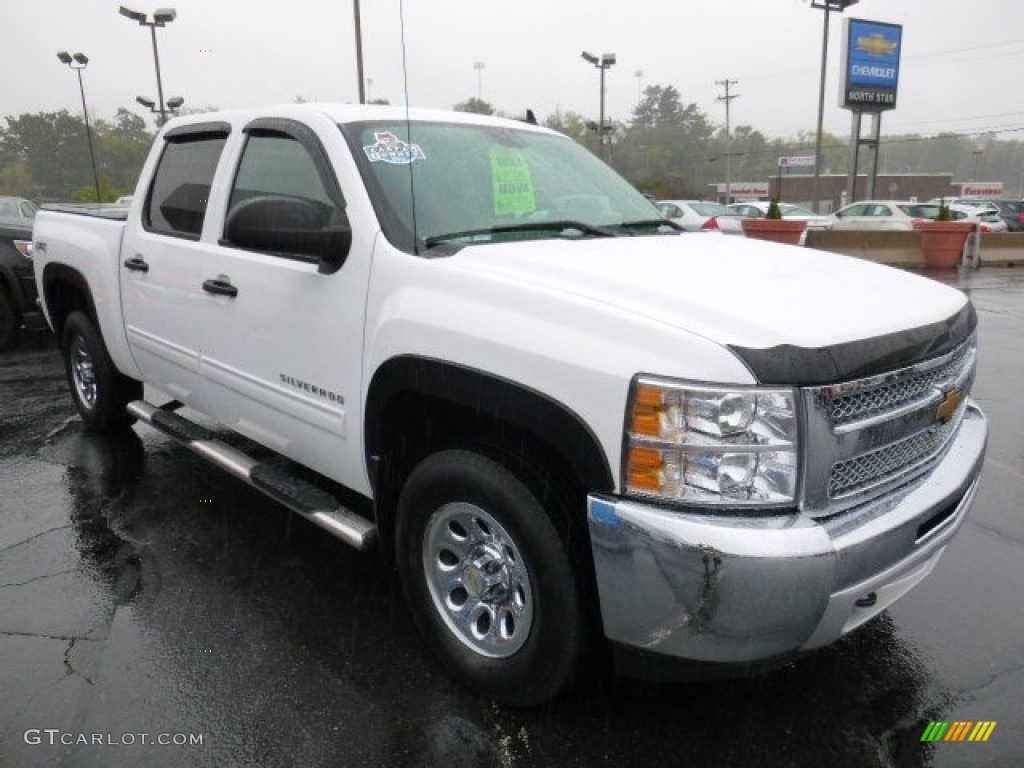 2013 Silverado 1500 LS Crew Cab 4x4 - Summit White / Ebony photo #7