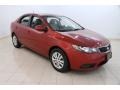 2011 Spicy Red Kia Forte EX  photo #1