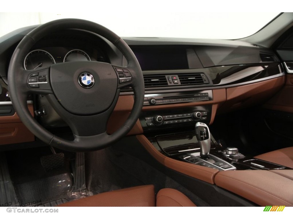 2013 BMW 5 Series 528i xDrive Sedan Cinnamon Brown Dashboard Photo #107495058