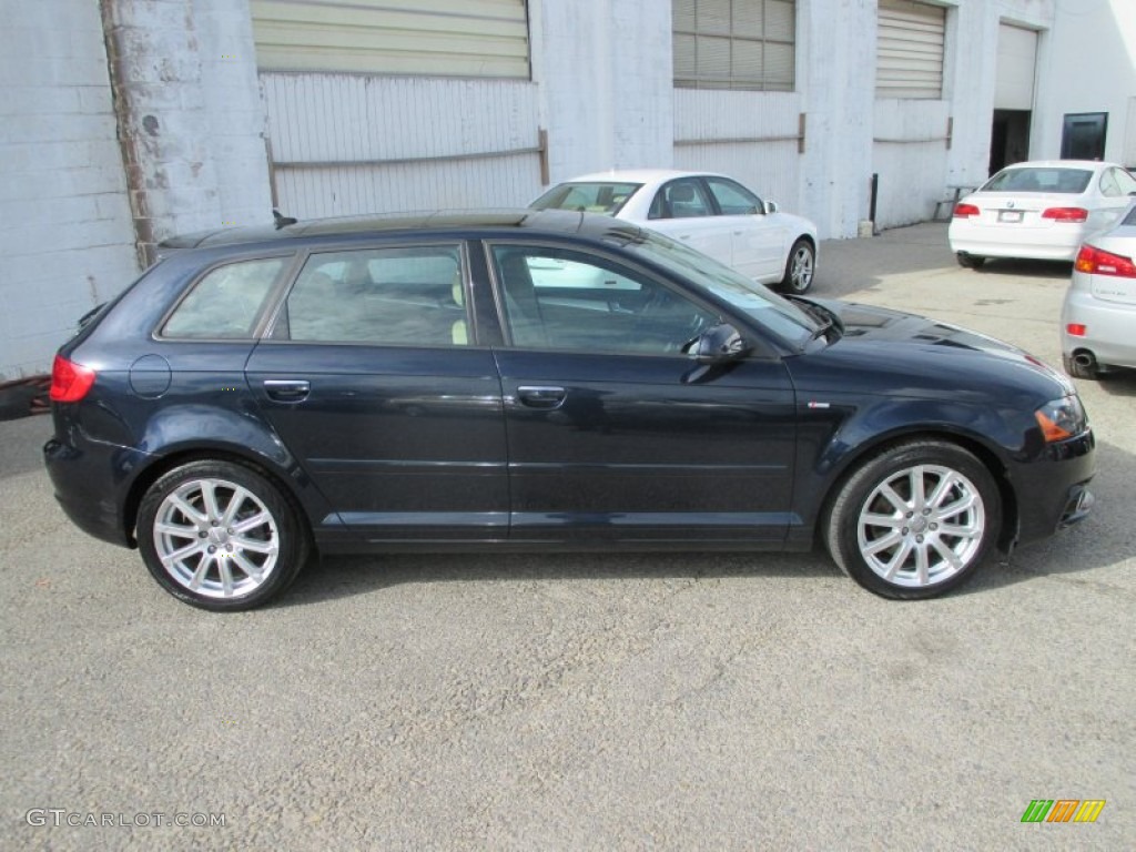 Deep Sea Blue Pearl Effect 2011 Audi A3 2.0 TFSI quattro Exterior Photo #107495448