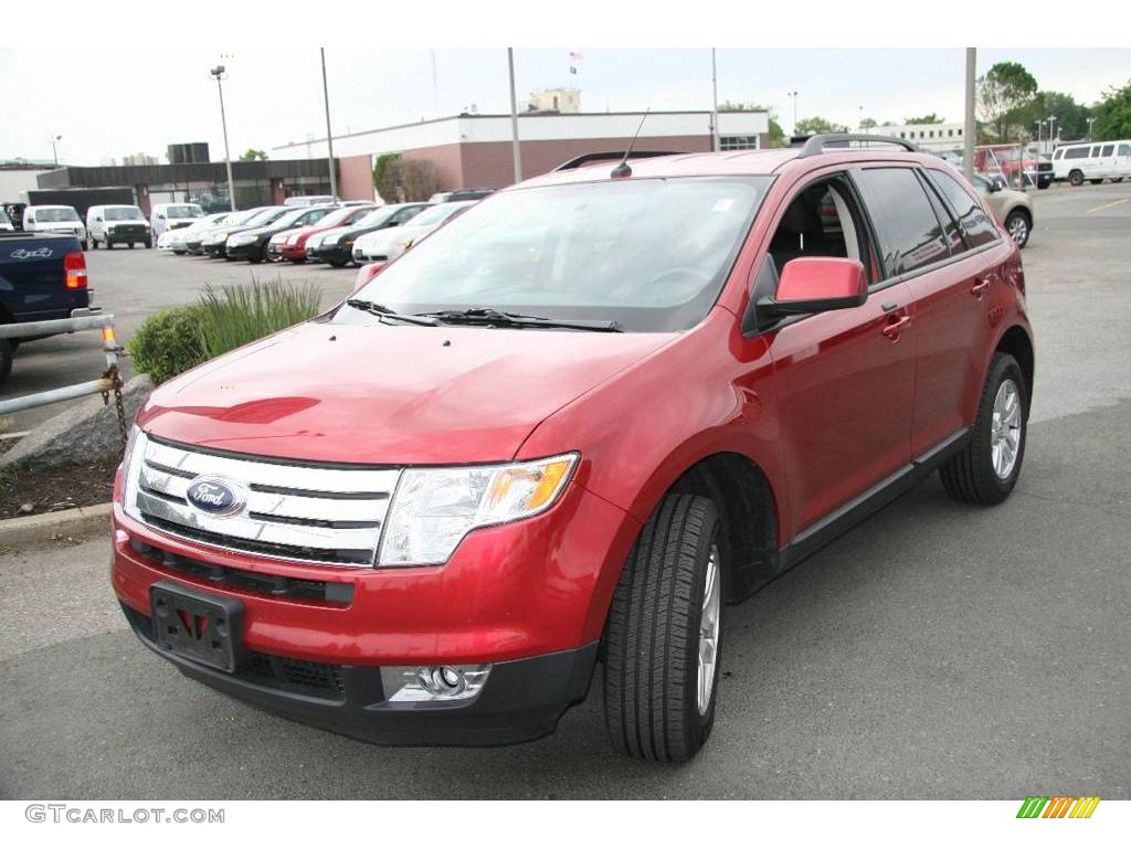 2008 Edge SEL - Redfire Metallic / Charcoal photo #1