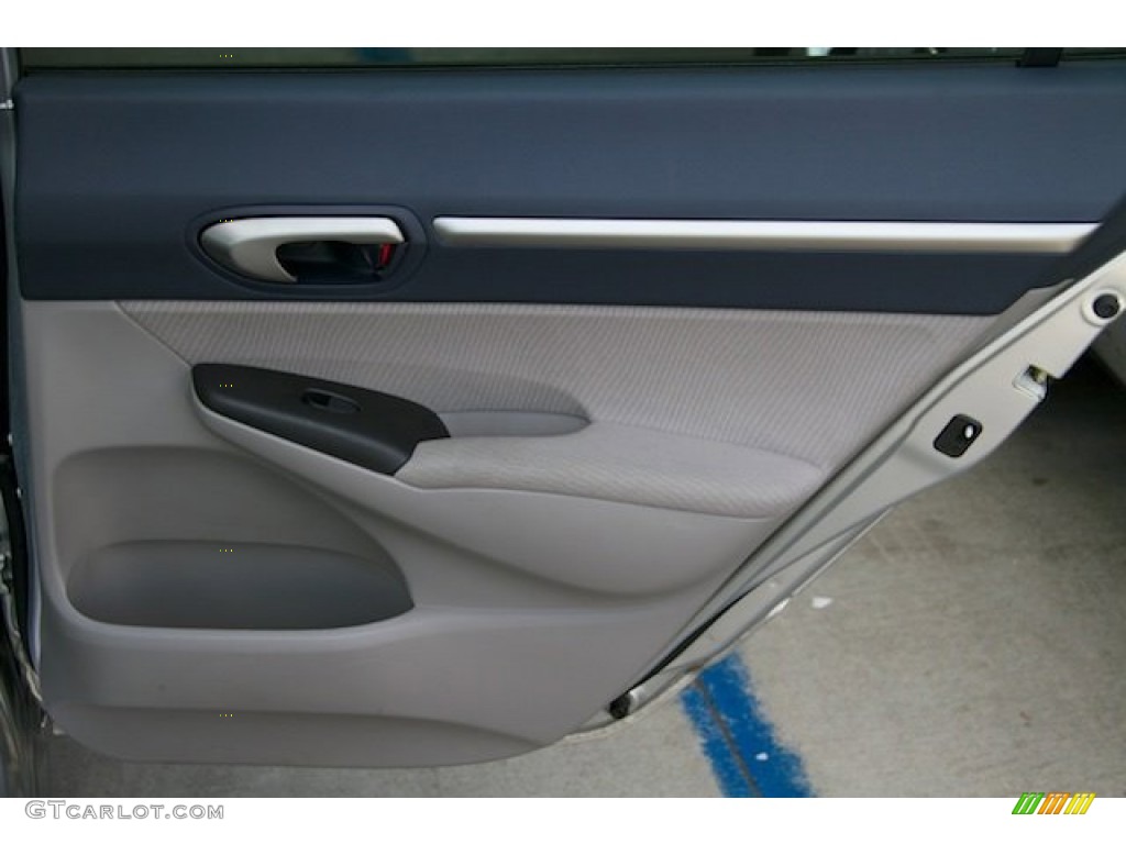 2009 Civic Hybrid Sedan - Alabaster Silver Metallic / Blue photo #23