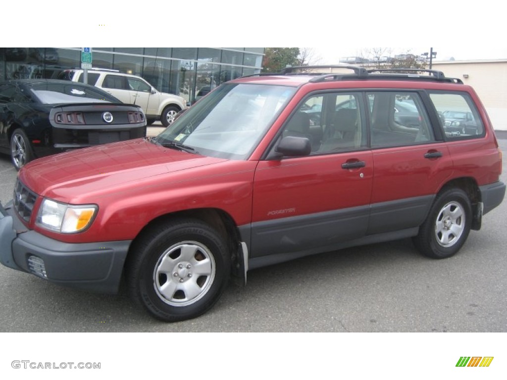 Canyon Red Pearl 1999 Subaru Forester L Exterior Photo #107500881