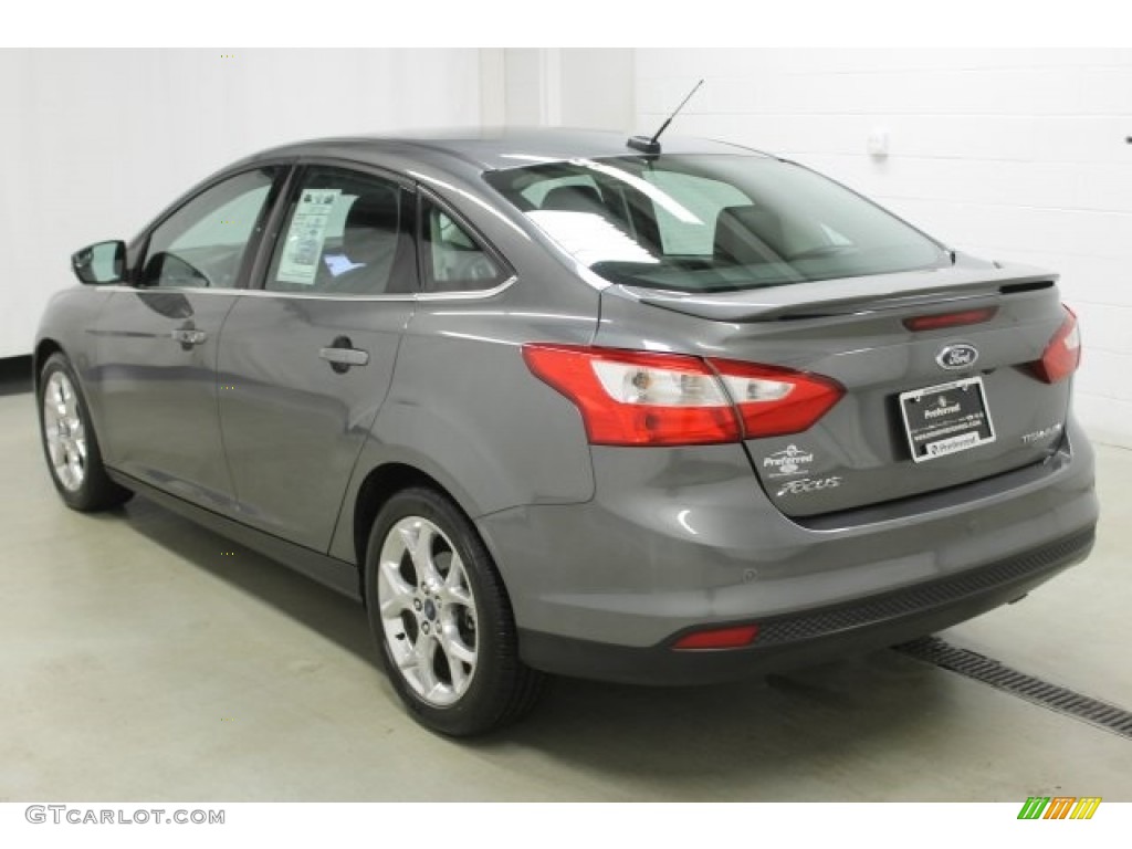 2013 Focus Titanium Sedan - Sterling Gray / Charcoal Black photo #4