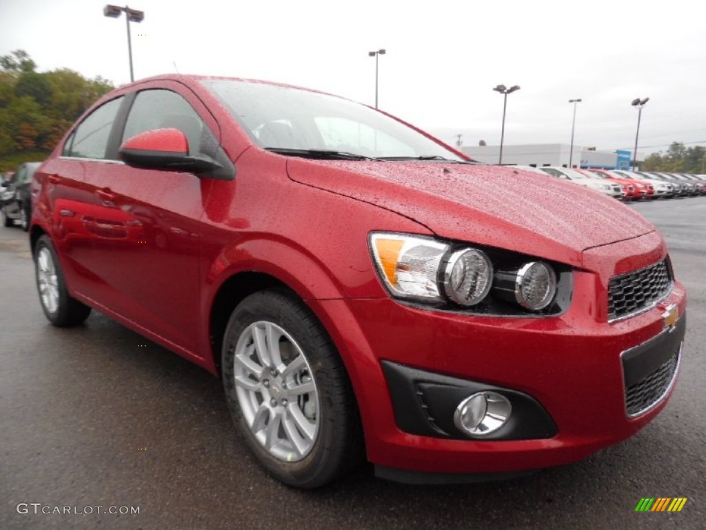 Crystal Red Tintcoat 2016 Chevrolet Sonic LT Sedan Exterior Photo #107504282