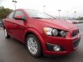 Crystal Red Tintcoat 2016 Chevrolet Sonic LT Sedan Exterior