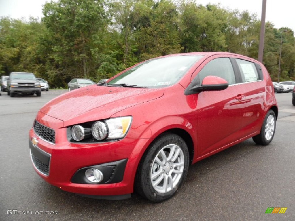 Crystal Red Tintcoat 2016 Chevrolet Sonic LT Hatchback Exterior Photo #107504705