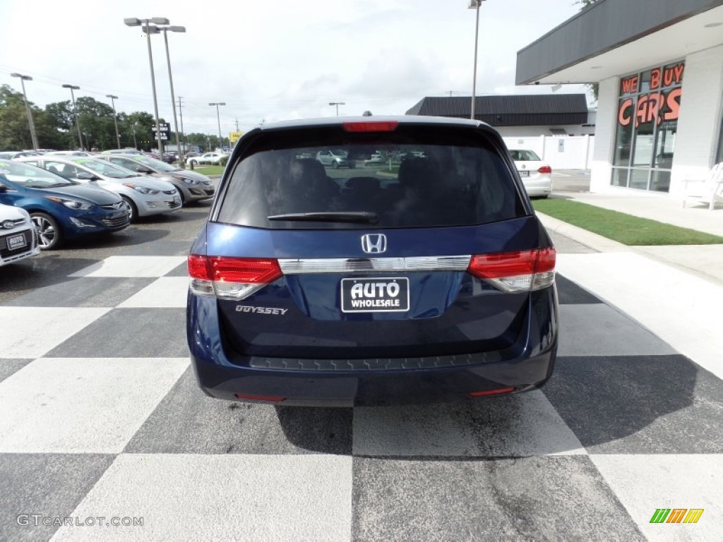 2015 Odyssey EX-L - Obsidian Blue Pearl / Gray photo #4