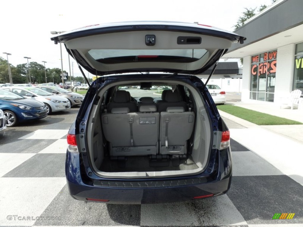 2015 Odyssey EX-L - Obsidian Blue Pearl / Gray photo #5