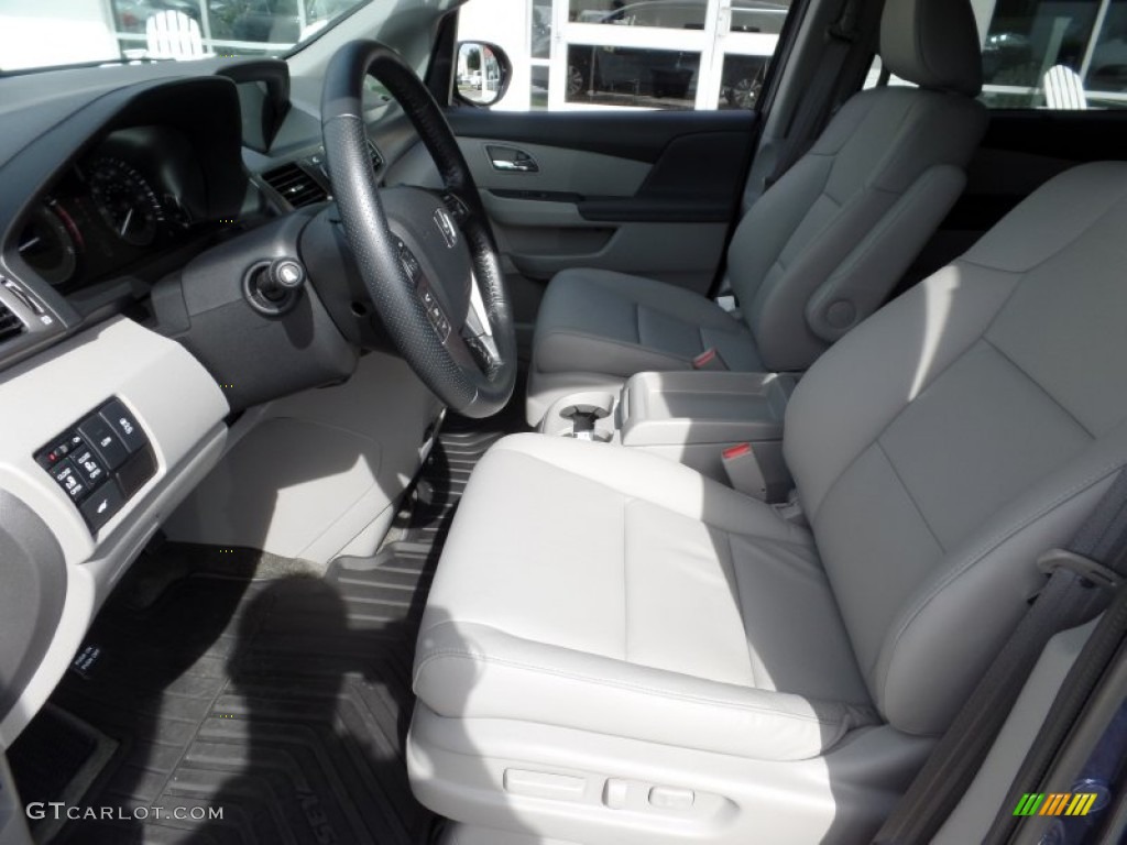 2015 Odyssey EX-L - Obsidian Blue Pearl / Gray photo #10