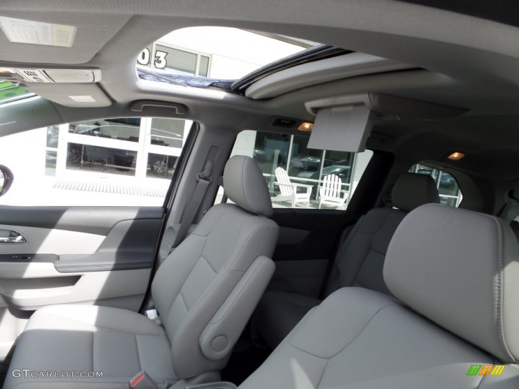 2015 Odyssey EX-L - Obsidian Blue Pearl / Gray photo #11
