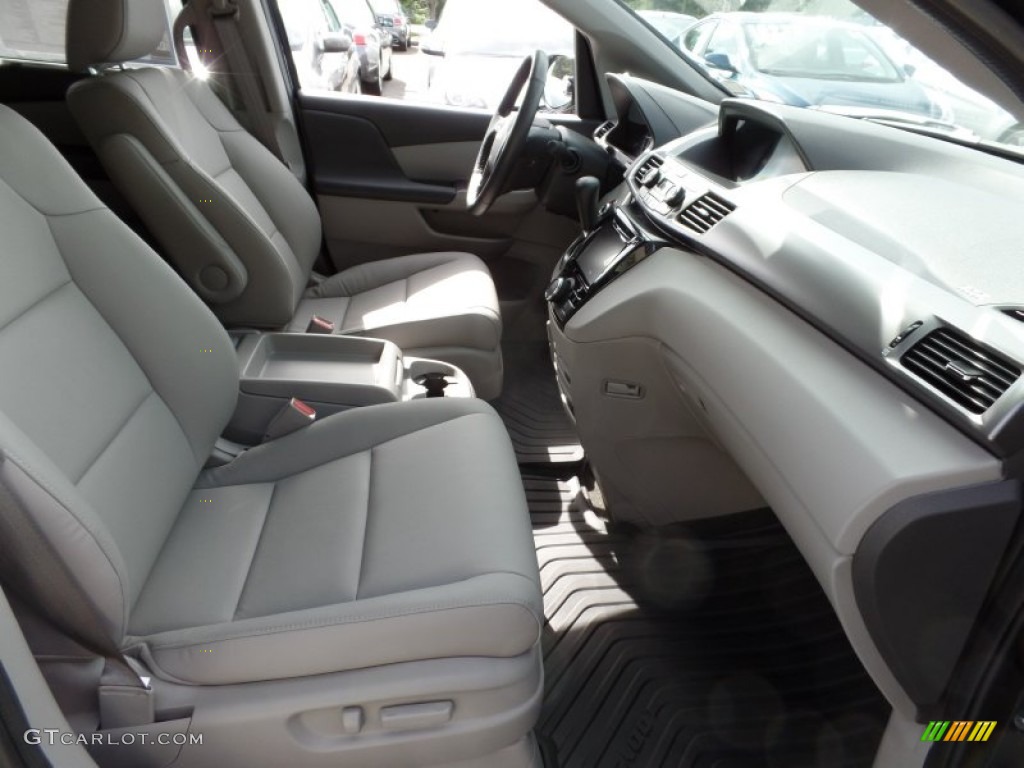 2015 Odyssey EX-L - Obsidian Blue Pearl / Gray photo #13