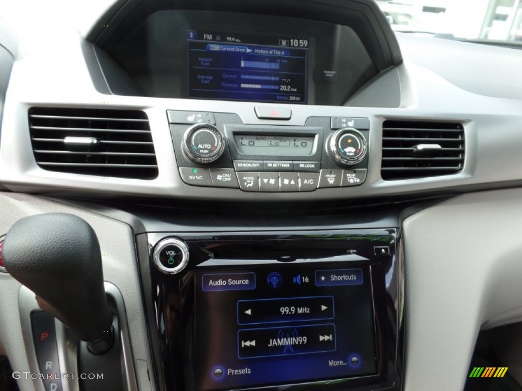 2015 Odyssey EX-L - Obsidian Blue Pearl / Gray photo #17