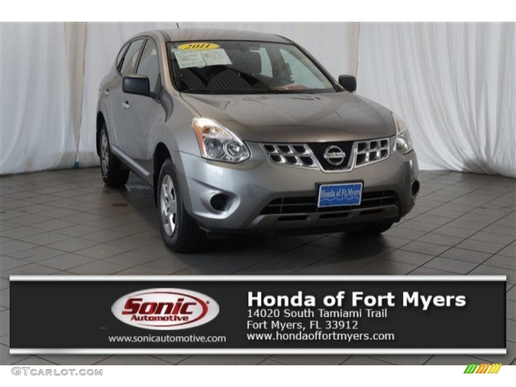 2011 Rogue S AWD - Platinum Graphite / Gray photo #1