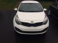 2013 Clear White Kia Rio LX Sedan  photo #9