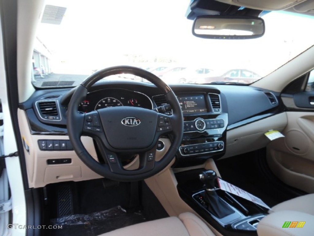 Beige Interior 2015 Kia Cadenza Premium Photo #107512049