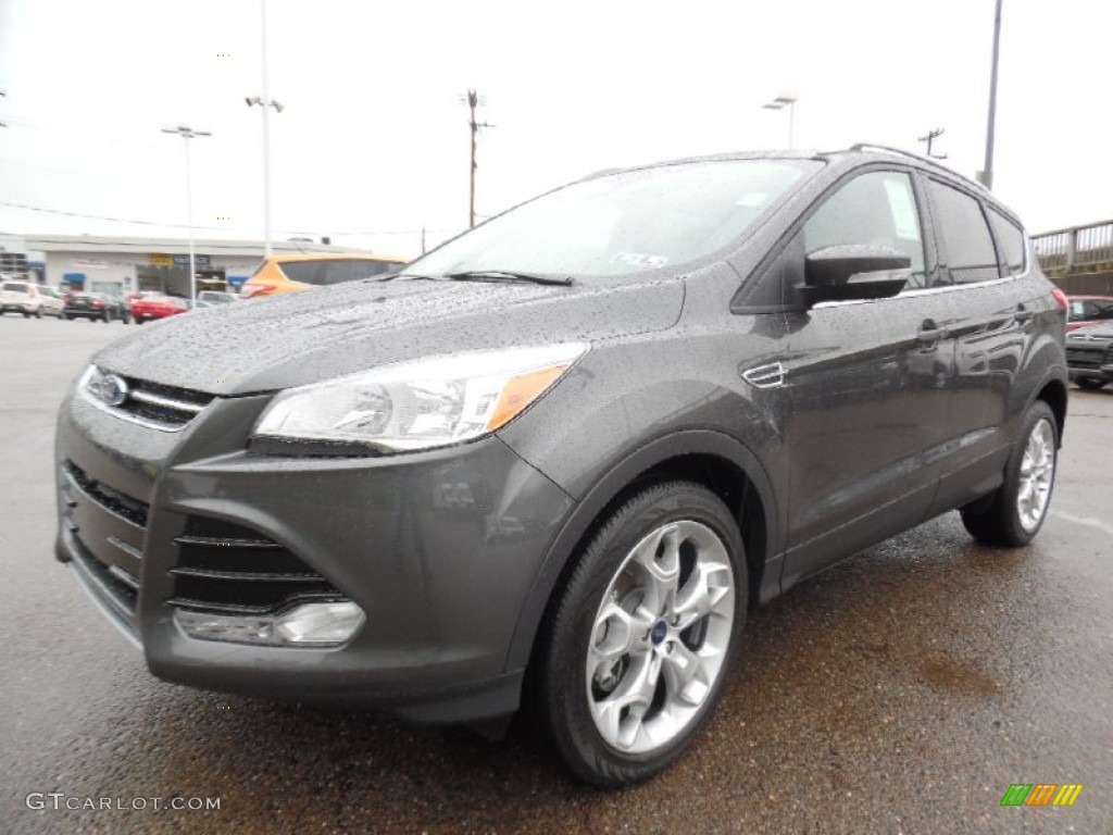 2016 Escape Titanium 4WD - Magnetic Metallic / Charcoal Black photo #8