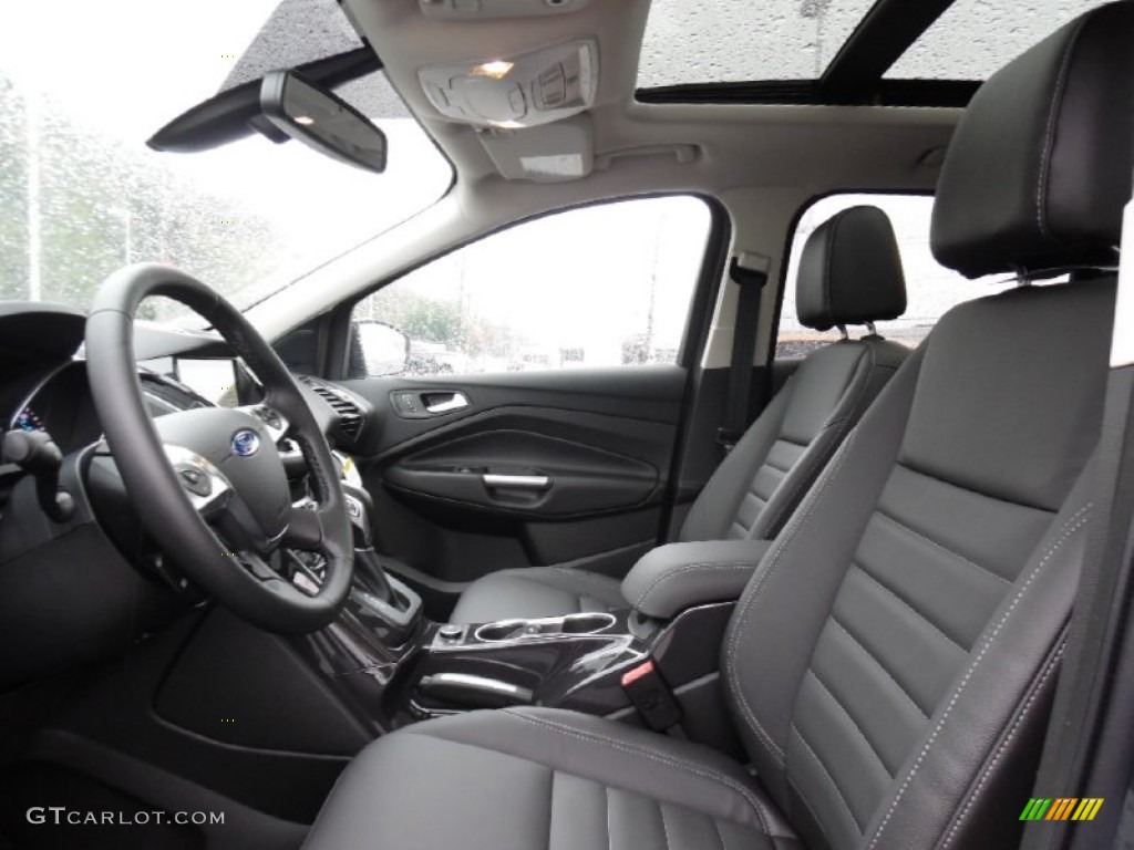 Charcoal Black Interior 2016 Ford Escape Titanium 4WD Photo #107513987