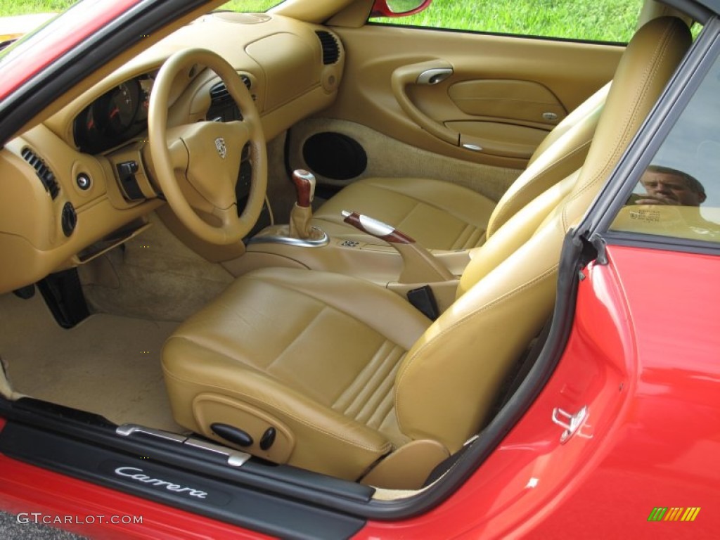 Savanna Beige Interior 2000 Porsche 911 Carrera Cabriolet Photo #107514788
