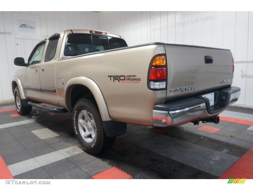 2003 Tundra SR5 Access Cab 4x4 - Desert Sand Metallic / Gray photo #10