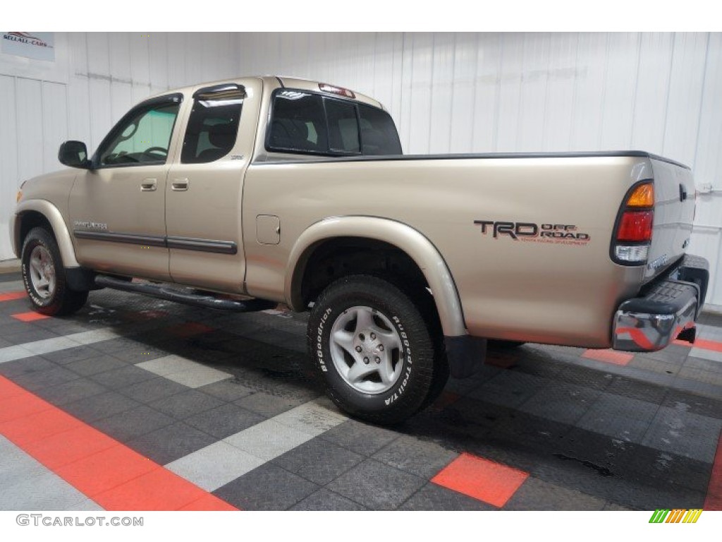 2003 Tundra SR5 Access Cab 4x4 - Desert Sand Metallic / Gray photo #11