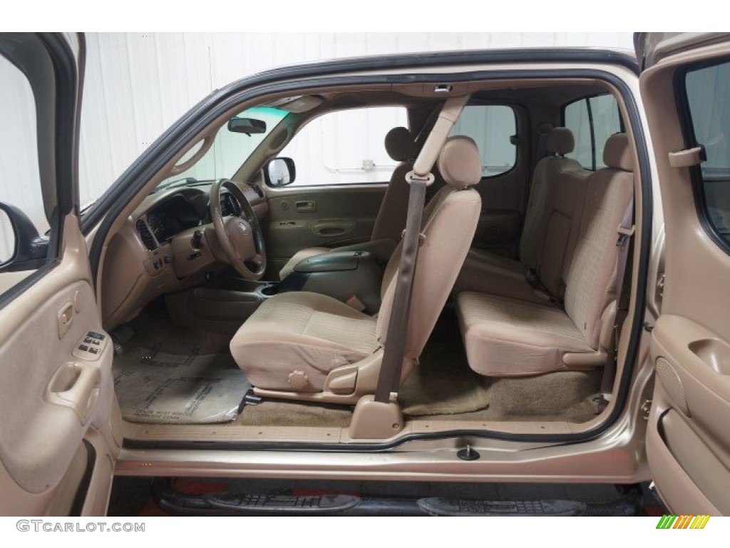 2003 Tundra SR5 Access Cab 4x4 - Desert Sand Metallic / Gray photo #23