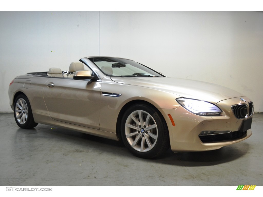 2012 6 Series 640i Convertible - Orion Silver Metallic / Ivory White Nappa Leather photo #2