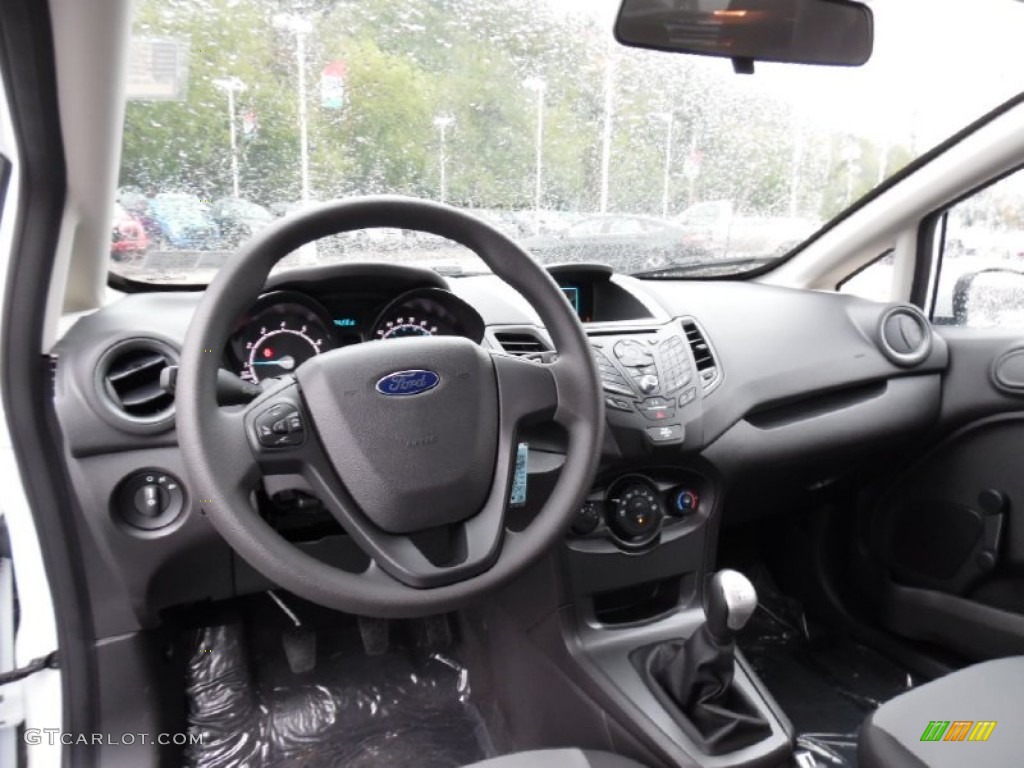 Charcoal Black Interior 2016 Ford Fiesta S Hatchback Photo #107516543