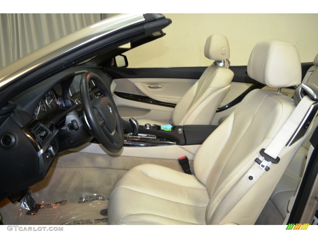 2012 6 Series 640i Convertible - Orion Silver Metallic / Ivory White Nappa Leather photo #13