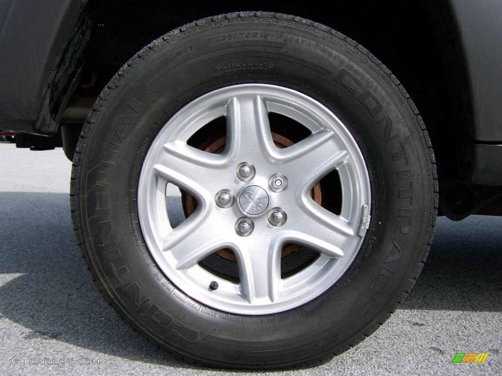 2002 Liberty Sport 4x4 - Bright Silver Metallic / Dark Slate Gray photo #5