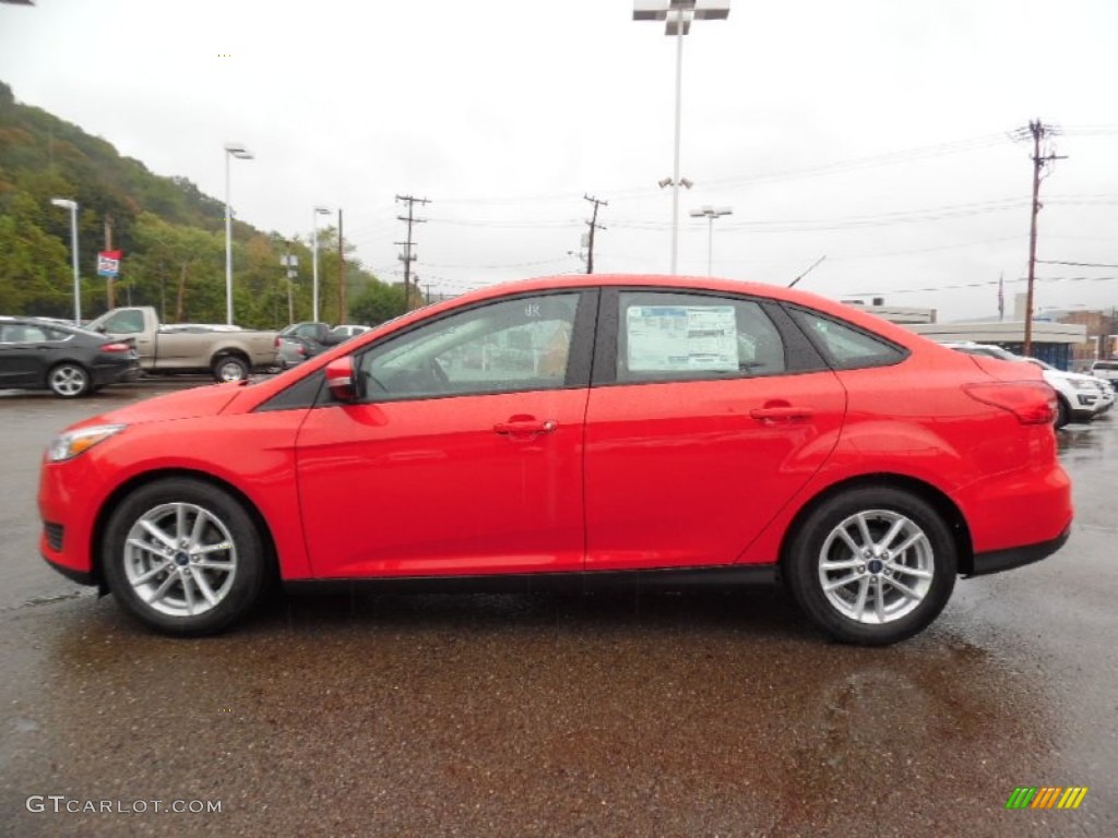 Race Red 2016 Ford Focus SE Sedan Exterior Photo #107517653