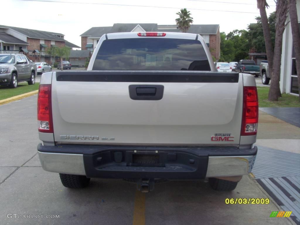2008 Sierra 1500 SLE Crew Cab 4x4 - Silver Birch Metallic / Ebony/Light Titanium photo #2