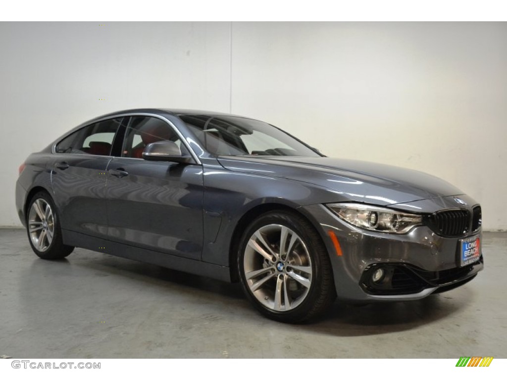 2016 4 Series 428i Gran Coupe - Mineral Grey Metallic / Coral Red photo #2