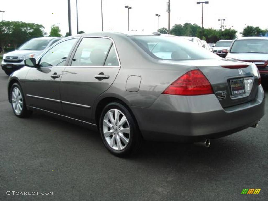 2007 Accord EX-L V6 Sedan - Carbon Bronze Pearl / Ivory photo #4