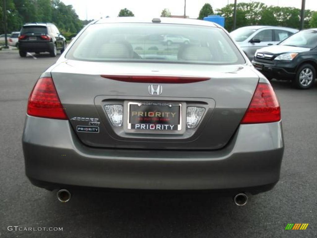2007 Accord EX-L V6 Sedan - Carbon Bronze Pearl / Ivory photo #5