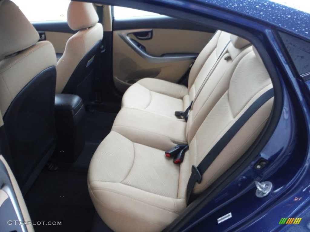 2013 Elantra GLS - Windy Sea Blue / Beige photo #17