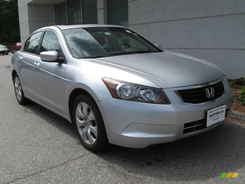 2008 Accord EX Sedan - Alabaster Silver Metallic / Black photo #1