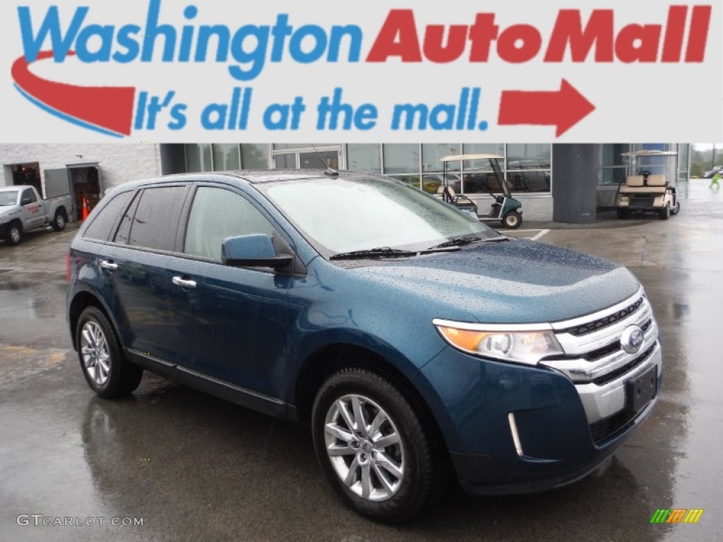 2011 Edge SEL AWD - Mediterranean Blue Metallic / Medium Light Stone photo #1