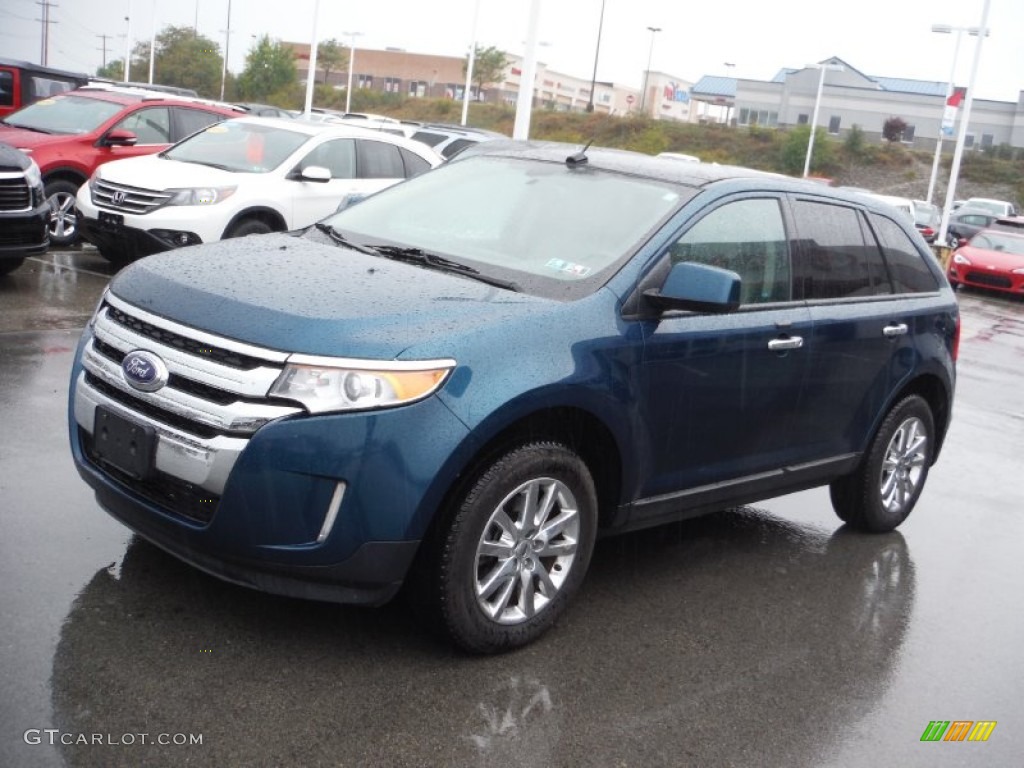 2011 Edge SEL AWD - Mediterranean Blue Metallic / Medium Light Stone photo #4