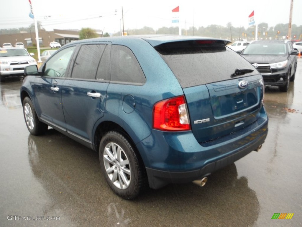 2011 Edge SEL AWD - Mediterranean Blue Metallic / Medium Light Stone photo #7
