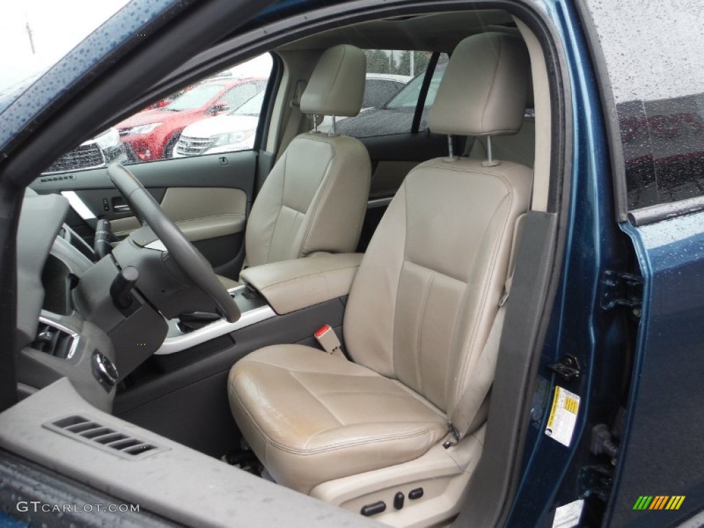 2011 Edge SEL AWD - Mediterranean Blue Metallic / Medium Light Stone photo #13