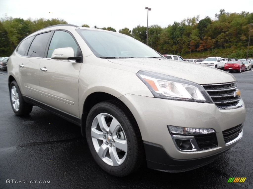 Champagne Silver Metallic 2016 Chevrolet Traverse LT AWD Exterior Photo #107528024