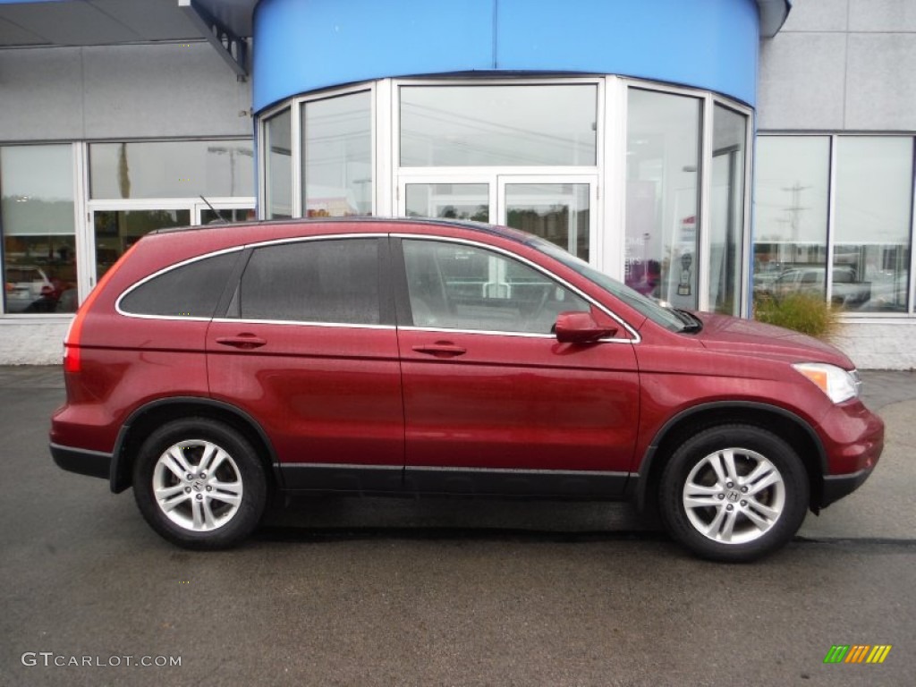 2011 CR-V EX-L 4WD - Tango Red Pearl / Gray photo #2