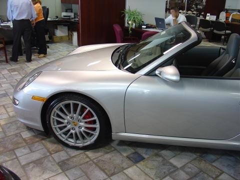 2007 911 Carrera S Cabriolet - Arctic Silver Metallic / Black photo #2