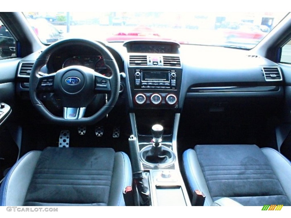 Carbon Black Interior 2015 Subaru WRX STI Launch Edition Photo #107530751