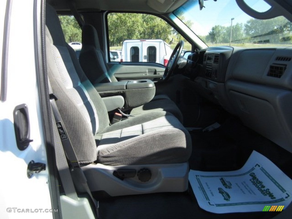 2002 F250 Super Duty XL SuperCab 4x4 - Oxford White / Medium Flint photo #8