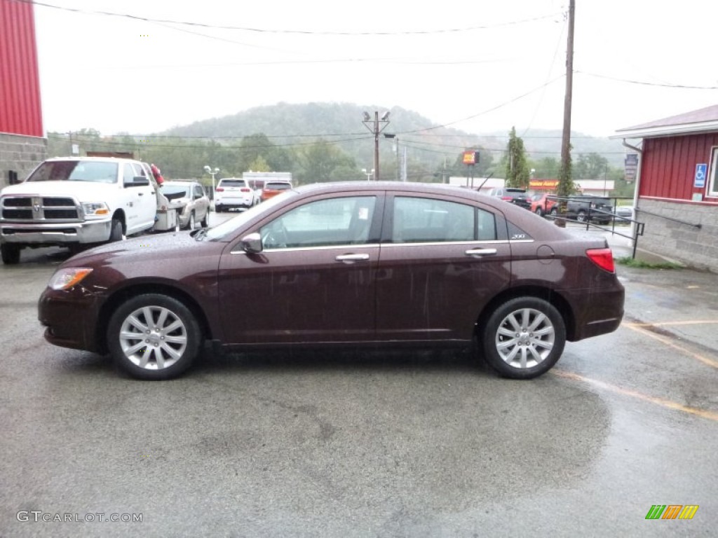 2013 200 Limited Sedan - Deep Auburn Pearl / Black/Light Frost Beige photo #3